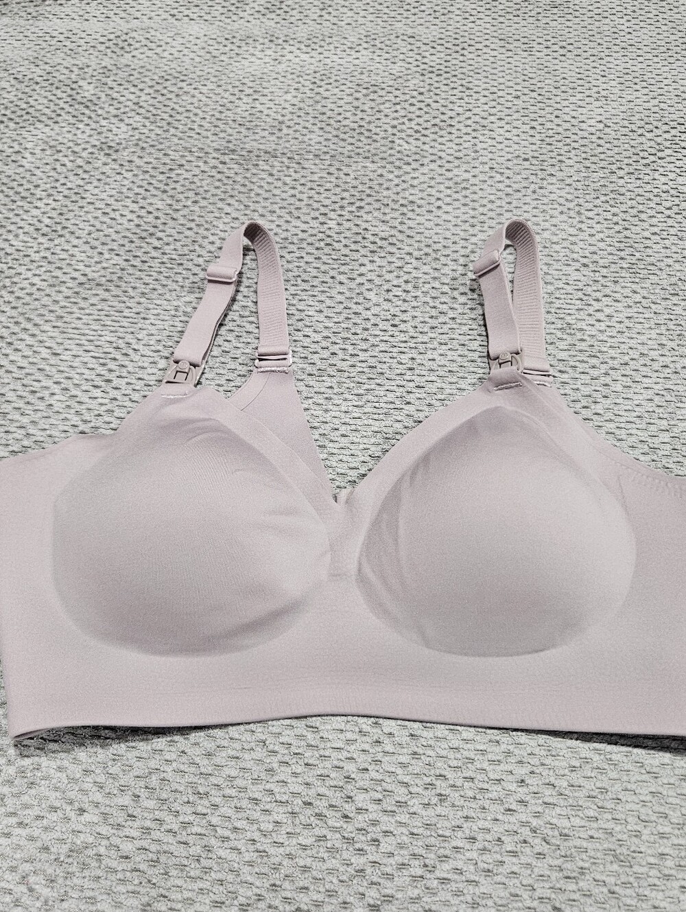 Momcozy Nursing Bra, Taupe, Large